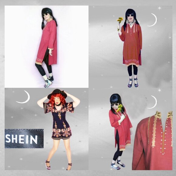 Embroidered Floral Ankle Strap Flats with Asian Vibe, DOUBLE Straps! - Picture 9 of 11